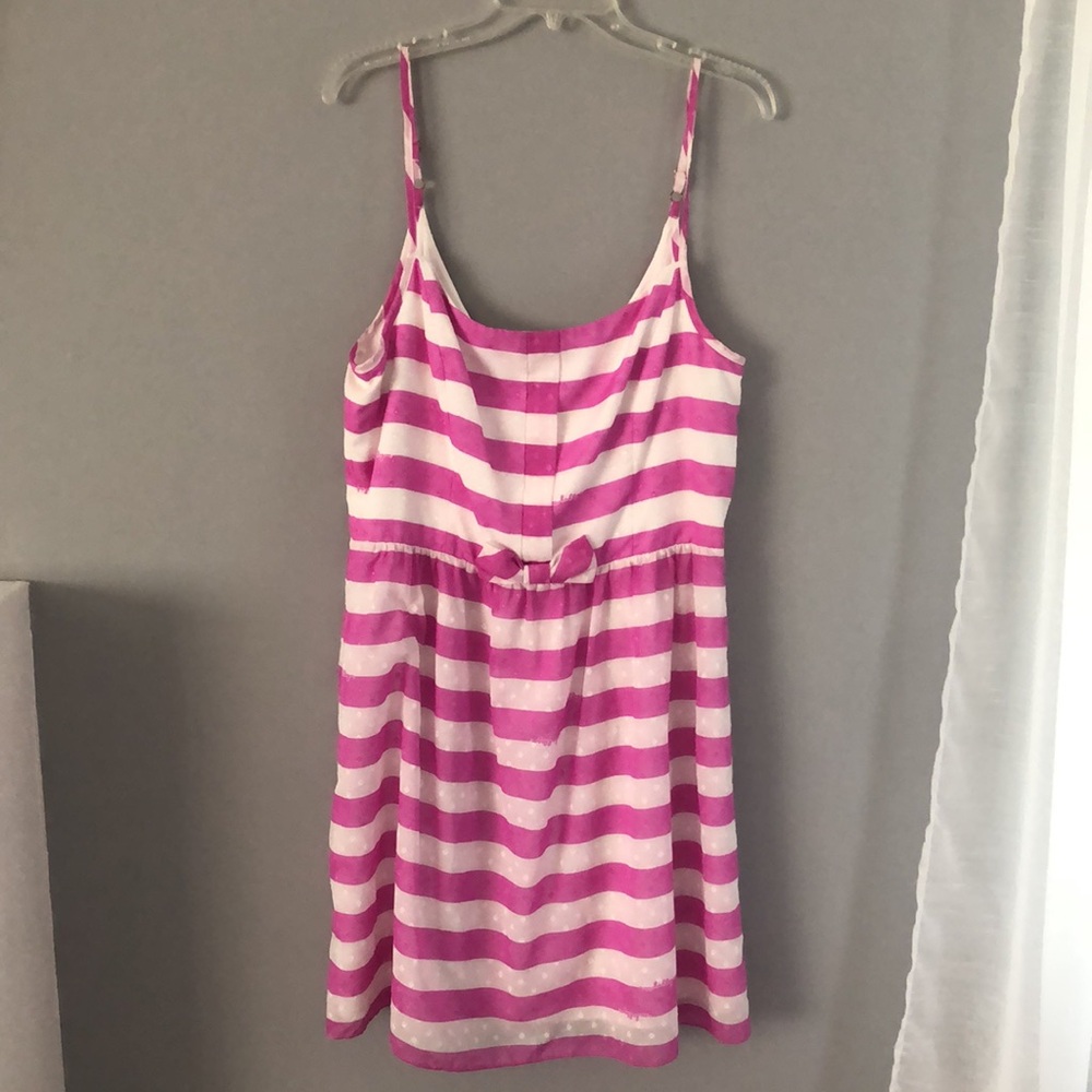 Lilly Pulitzer Pink and White Dress Size 14 - Picture 2 of 6